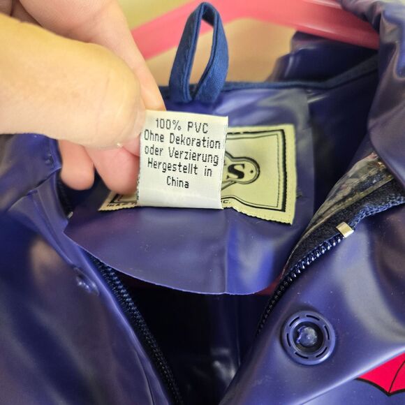 ACME KIDS 1995 Warner Bros. Looney Tunes PVC Reflective Raincoat Youth XXS NEW - Picture 10 of 11